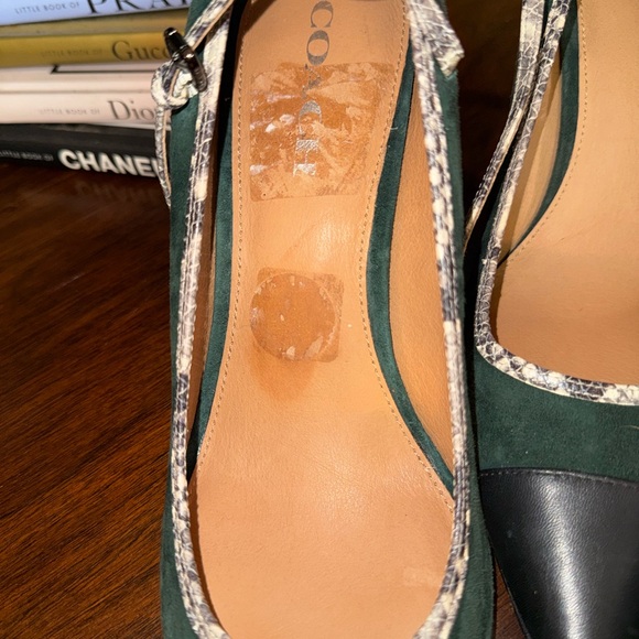 Coach Pumps Green Size 10 like new - Picture 4 of 6